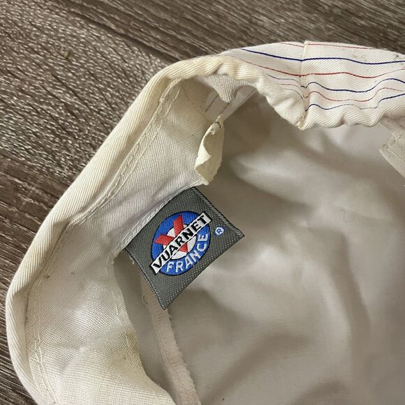 Vintage Authentic VUARNET FRANCE Hat Trucker Fitted Baseball Hat Flaw Stained - Picture 6 of 6